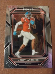 2023 JONATHAN MINGO PANINI PRIZM NFL ROOKIE CARD RC #150 CAROLINA PANTHERS MISS  - Bild 1 von 2