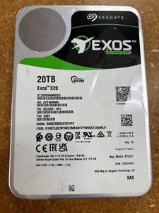 Seagate Exos X20 20TB 7.2K RPM SATA 6Gb/s 3.5 ST20000NM002D - Bild 1 von 3