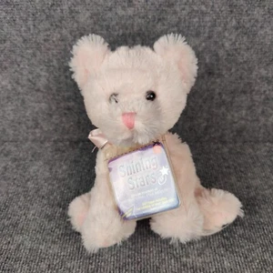 Shining Stars Cat Stuffed Animal Plush Kitty Pink Bow Toy Russ New Sealed Code - Picture 1 of 9