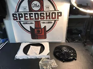 73724 - Flex-A-Lite Syclone 16" S-Blade Electric Fan and 24 x 19.5" Shroud Kit - Picture 1 of 12