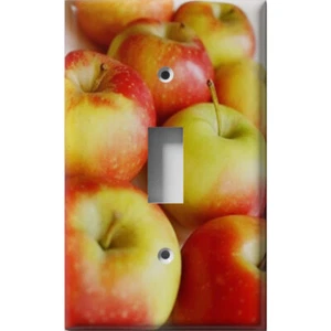 SnazzySwitch Mouthwatering Apples Decorative Light Switch Plate Cover - Picture 1 of 24