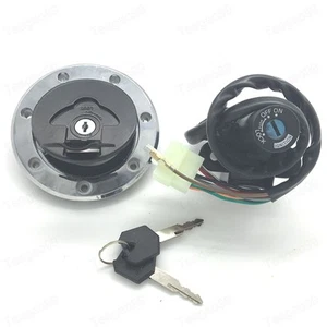 Ignition Switch Fuel Gas Cap For kawasaki ZX6R 2000-2002 ZX9R 94-2003 ZX7R/ZX7RR - Picture 1 of 10