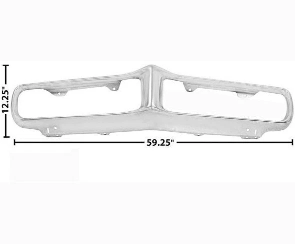 1967 1968 Pontiac Firebird Front Bumper Chrome Plated Dynacorn New Foto 1 de 1