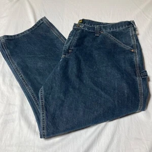 LEE Baggy Y2K Wide Leg Carpenter Jeans Loose Fit Men's Size 42×30 Blue Straight - Picture 1 of 7