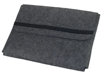 Laptop Tasche, Notebook Tasche, Schutzhülle, Filz, anthrazit, ca. 40 x 30 cm - Bild 1 von 2