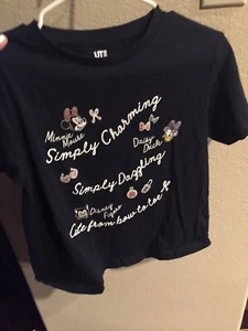 Uniqlo Disney Youth Tshirt Navy 13 - Picture 1 of 8