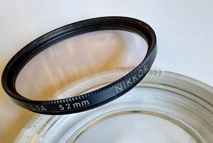 NIKKOR NIKON 52mm L1A SKYLIGHT FILTER FOR F3 FE FM FA FM2 FE2 with Nippon Case - Picture 1 of 5