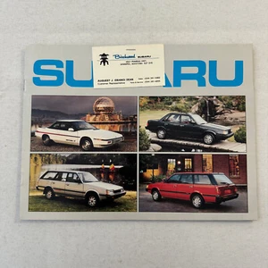 1986 Subaru Car Sales Brochure Catalog Advertising GL Sedan Wagon XT Coupe - Picture 1 of 6