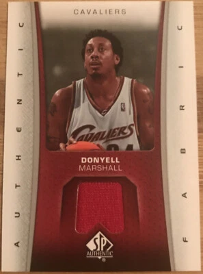 2006-07 SP Authentic Fabrics Donyell Marshall AF-MA Cleveland Cavaliers - Image 1 of 2