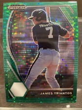 2021 Panini Prizm Draft Picks James Triantos Green Pulsar #PDP56