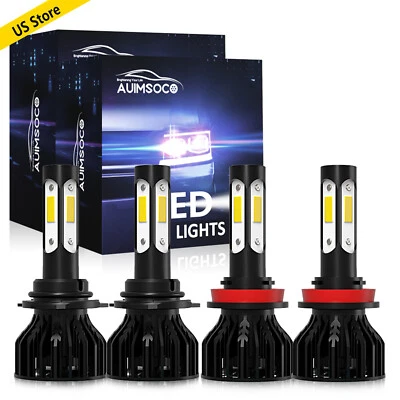 9005 H11 LED Headlight High Low Beam Bulbs Kit For 2016 2017-2019 Honda City 4x - Image 1 of 4