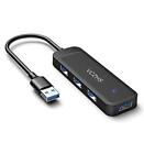 USB 3.0 Hub, VCZHS 4 Ports USB Hub 3.0, ultraflacher Daten USB Hub für Mac und Wi...