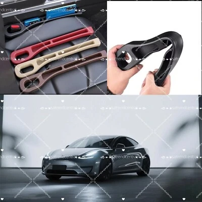 Adecuado para todos los modelos Tesla ranura asiento relleno tira de almacenamiento 2 piezas Foto 1 de 4