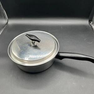KITCHEN CRAFT 5 PLY MULTICORE STAINLESS STEEL 8 3/4" Sauce Pan / Skillet w Lid - Picture 1 of 8