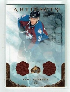 10-11 UD Upper Deck Artifacts  Paul Stastny  /150  Dual Jerseys