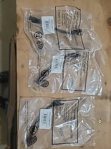 3 Monoprice .5' CAT5e Patch Cord Cable Black 350 MHz TSB-40A ETL Ethernet Jumper - Picture 1 of 2