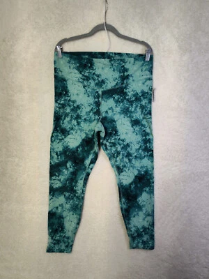 Old Navy Active Women Leggings Extra Large Blue Tie Dye High Rise Go Dry Pants - Image 1 of 4