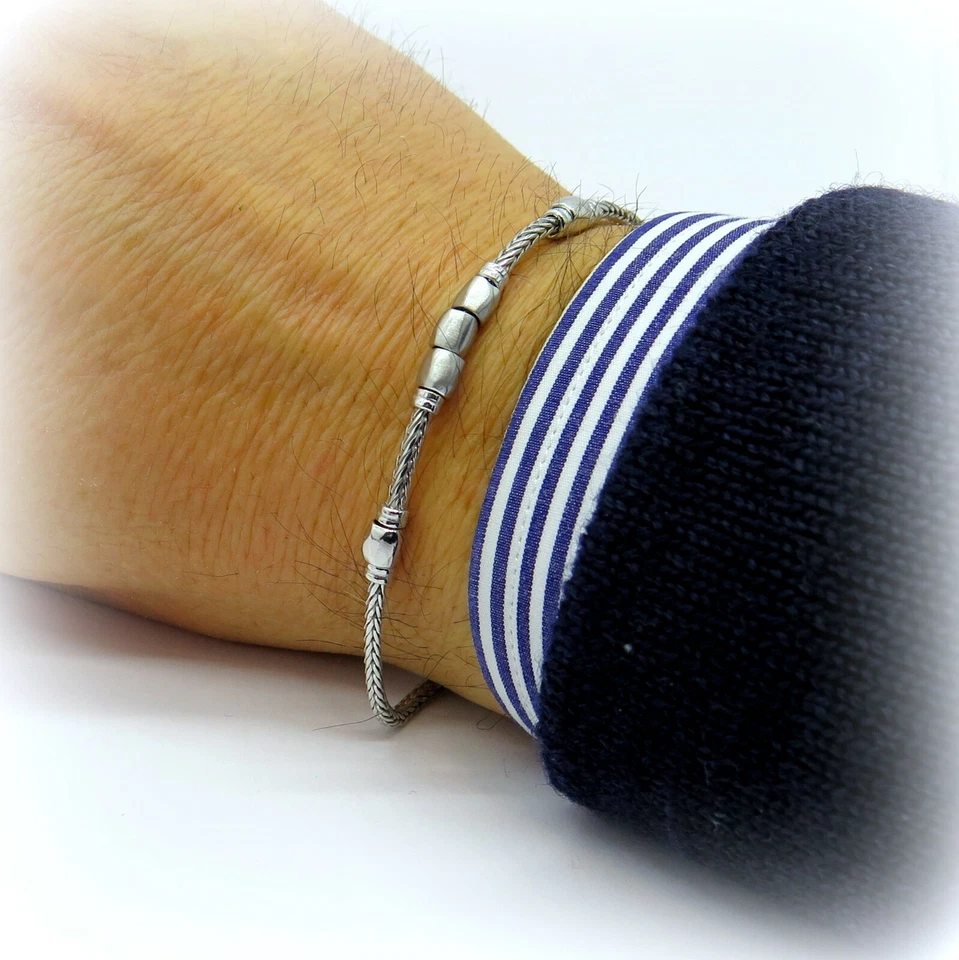 Bracciale uomo in argento 925 rodio Venerio - Immagine 1 di 2