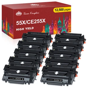 CE255A 55A 55X Toner Cartridge New Compatible With HP LaserJet P3015 P3015d Lot - Picture 1 of 9