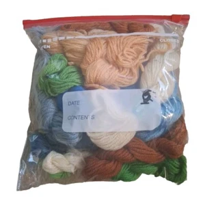 Embroidery Floss Lot, Mixed Colors .5 Lb Gallon Size Ziplock Bag #6 - Picture 1 of 2