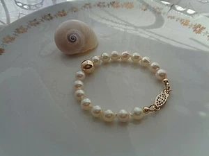 Armband Perlen Gold 14K Gold Filled - Bild 1 von 5
