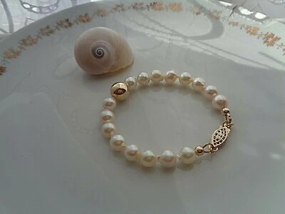 Armband Perlen Gold 14K Gold Filled - Bild 1 von 4