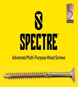 3.0 x 25mm Spectre Advanced YP Multi-purpose Woodscrew - Box 200 - Picture 1 of 3
