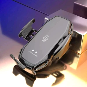 Cargador Rapido inalambrico para Coche Auto Buena Calidad para iPhone Samsung LG - Picture 1 of 24