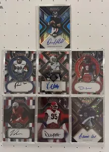 2022 Wild Card Football Auto Mania American FB Singles You Pick/Choose Autograph - Picture 1 of 16