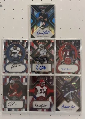 2022 Wild Card Football Auto Mania American FB Singles You Pick/Choose Autograph - Image 1 of 2