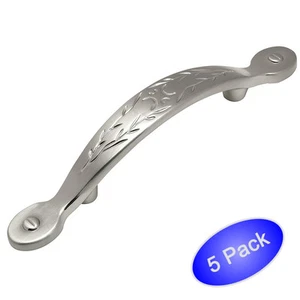 *5 Pack* Cosmas Cabinet Hardware Satin Nickel Handle Pulls #465SN - Picture 1 of 1