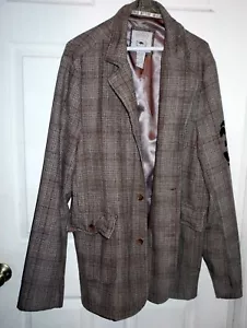 Authentic David Bitton BUFFALO Coat Jacket Men's Brown Size XL/TG X-Large - Picture 1 of 7