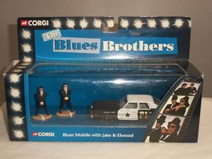 CORGI 06001 BLUES BROTHERS MOBILER DRUCKGUSS MODELLAUTO + JAKE + ELWOOD FIGUREN - Bild 1 von 1