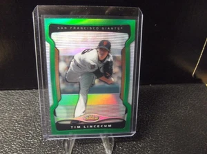 TIM LINCECUM 2009 TOPPS FINEST #75 GREEN REFRACTOR GIANTS MINT - Bild 1 von 2