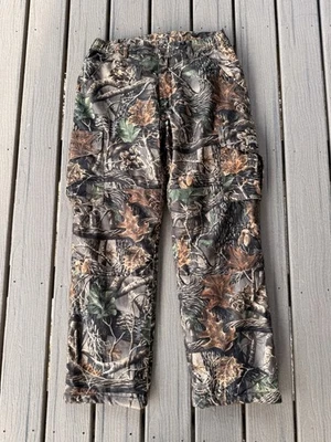 Cabelas MENS 34 Dry Plus Seclusion 3D Camo Silent Suede Cargo Hunting Pants - Image 1 of 4