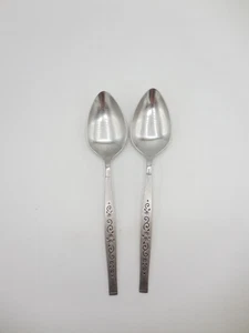 2 Genua Oneida Servierlöffel Edelstahl USA - Bild 1 von 6