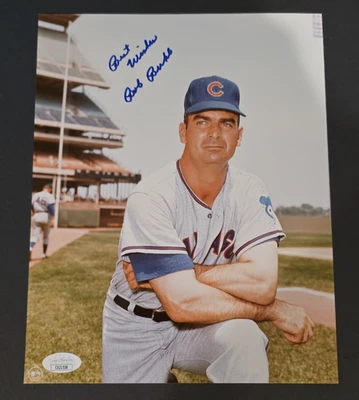 鲍勃·布勒签名 8 x 10 照片-芝加哥 CUBS-JSA 认证 — 第 1/4 张图片