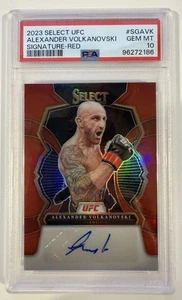 Alexander Volkanovski 2023 Select UFC Signature Auto Red #SG-AVK 27/99 PSA 10 - Picture 1 of 2