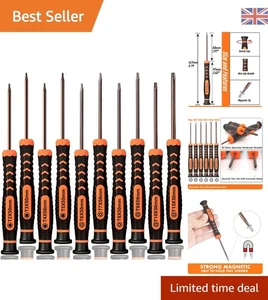 10-Piece Magnetic Torx Screwdriver Set T2-T15 for Precision Electronics Repair - Picture 1 of 9
