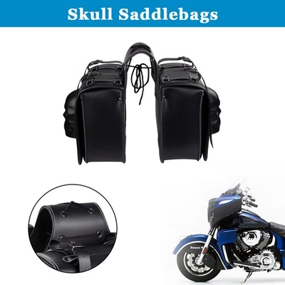 Motorcycle Saddle Bag Tool Side Bag Fit For Kawasaki VULCAN 1600 VN1600 - Image 1 of 4