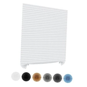 Window Blinds Cordless No Drill Cut to Size Clip On Stick On Self Adhesive - Picture 1 of 7