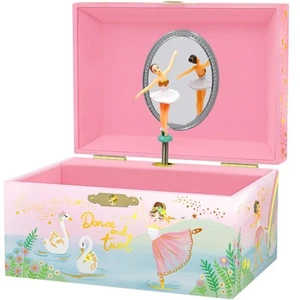 Joyero bailarina musical para niñas - Caja de música con bailarina giratoria - Imagen 1 de 9