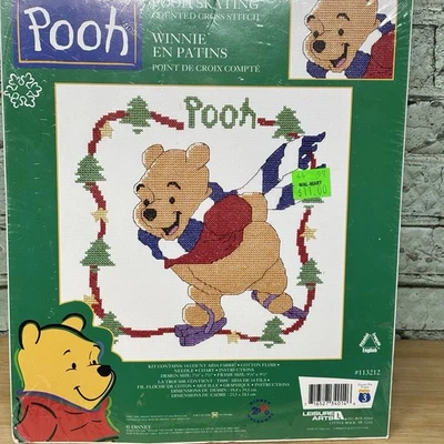 Disney Winnie the Pooh Patinaje sobre Hielo Contado Punto de Cruz Kit Invierno #113212 Foto 1 de 4