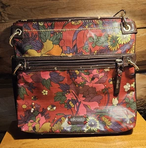 Sakroots Crossbody Bag Purse Boho Cottagecore Multi-Colored Floral - Picture 1 of 11