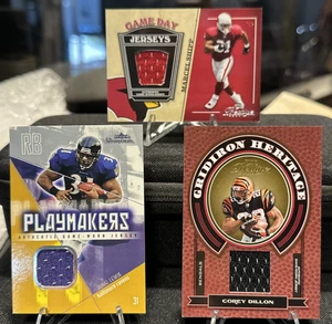 2004 Playoff Prestige and Fleer Showcase 3 Jersey Cards - Shipp, Dillon, & Lewis - Picture 1 of 8