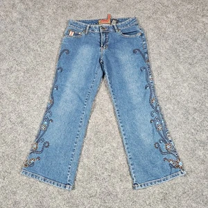 Gazoz Jeans Capris pantaloni donna taglia 3/4 ricamo 98% cotone 2% poli - Foto 1 di 12
