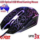 USB Wired Optical Gaming Mouse Adjustable 5500 DPI For Windows 10 8 7 Computer