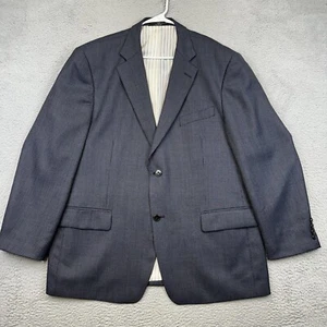Haggar Blazer Herren 48R Blau Wollmischung 2 Knopf Business Freizeit Büro Hochzeit  - Bild 1 von 16