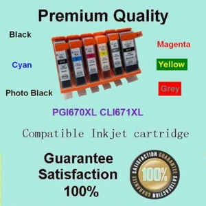 12 x PGI-670XL CLI-671XL Compatible for Conon PIXMA MG6866 MG7760 MG7766 TS5060 - Picture 1 of 1