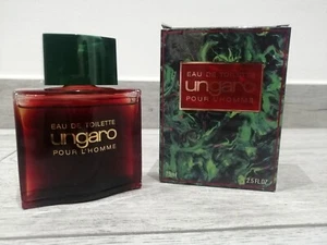 EMANUEL UNGARO EAU DE TOILETTE POUR L'HOMME 75 ML 2.5 FL OZ SPLASH VINTAGE 1991 - Foto 1 di 2